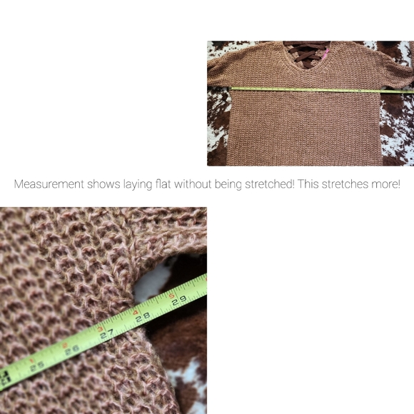 . Shop Hope’s Oversized Criss Cross Back Open Knit Sweater - Picture 6 of 10